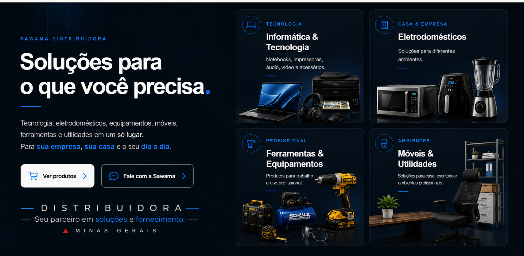 Sawama Distribuidora - soluções para sua empresa, sua casa e o seu dia a dia